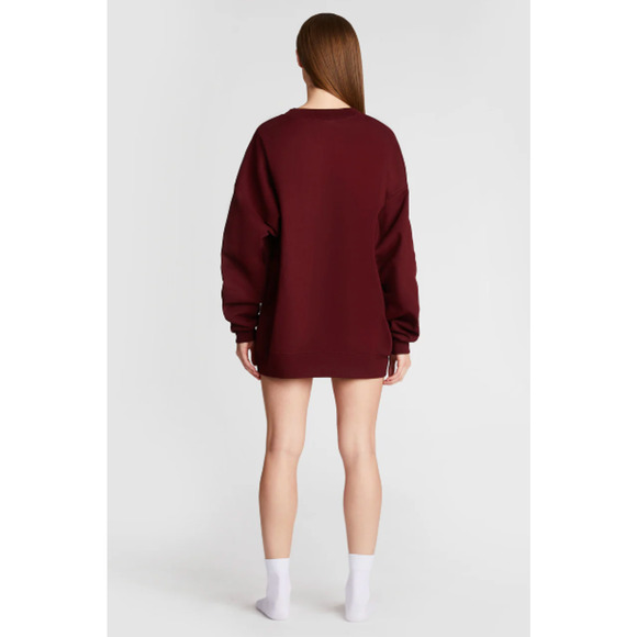 ✨NEW!✨The Bar Varsity Sweatshirt in Maroon Size XL - Picture 2 of 5